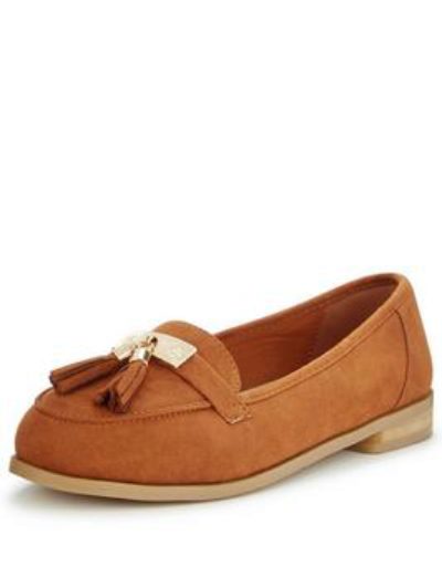 So Fabulous Lynda Extra Wide Fit Tasseled Loafer - Tan